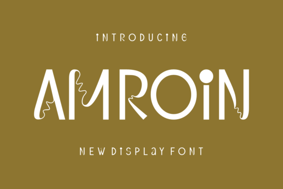 Amroin: A Modern Display Font for Whimsical Design