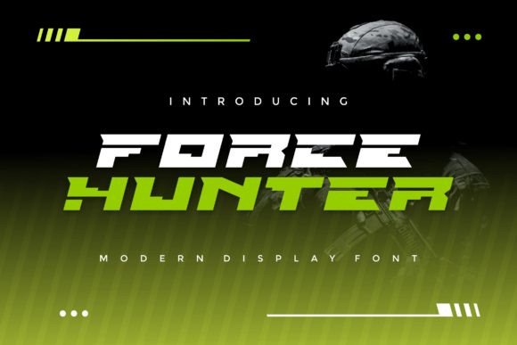 Force Hunter: Elevating Visual Communication with Bold Typography