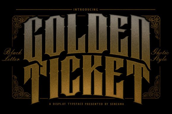 Golden Ticket: Evaluating a Bold Display Font for Modern Design Projects