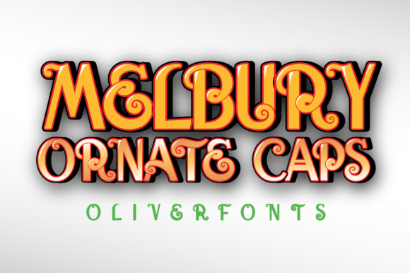 Introducing Melbury Ornate: A Stunning Stylized Display Font for Creative Designs