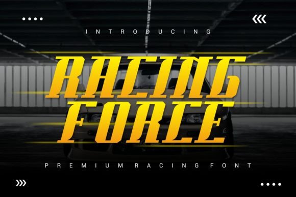 Racing Force: Bold Display Font for Modern Design