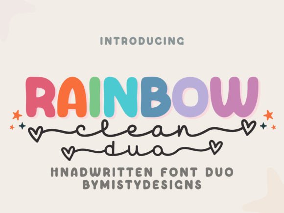 Rainbow Duo: Playful Script & Display Font