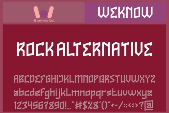 Rock Alternative: Elevating Design with Futuristic Techno-Sci-Fi Typography