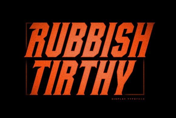 Rubbish Tirthy: Strategic Typography for Bold Visual Communication