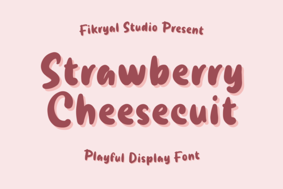 Strawberry Cheesecuit: A Playful Display Font